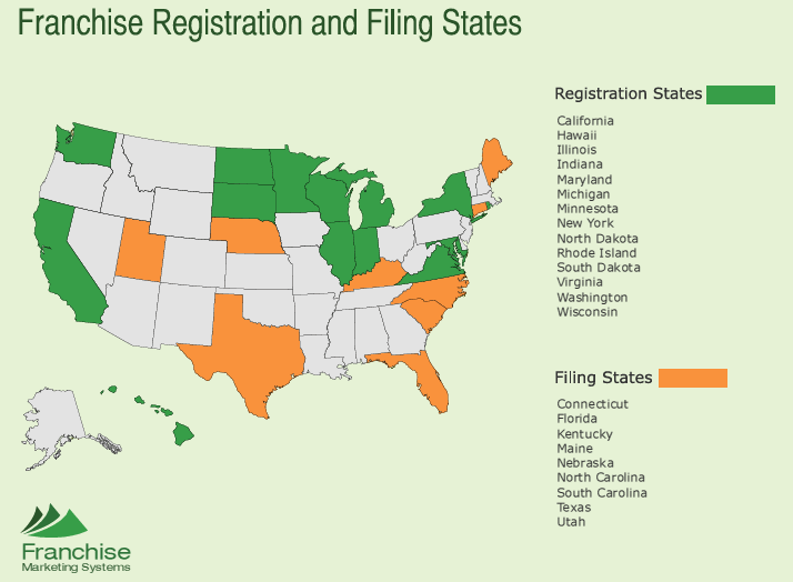 Franchise Registration States and the process of registering your franchise when you franchise your business model.