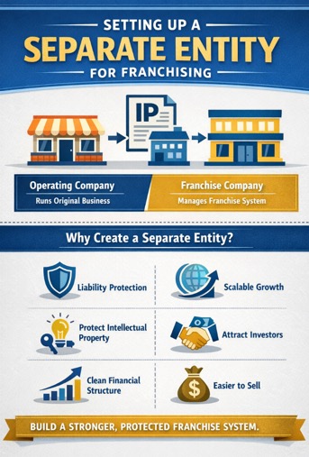 Why Set up a Separate Franchise entity when you franchise your business